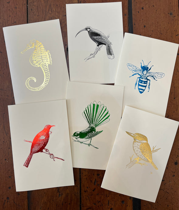 New Dunedin-made cards from Dutybound Bookbinding in the gallery