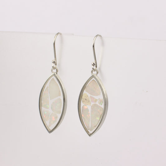 ACT512: Mandorla earrings - opal