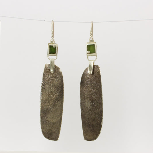 JMR261: Pounamu earrings