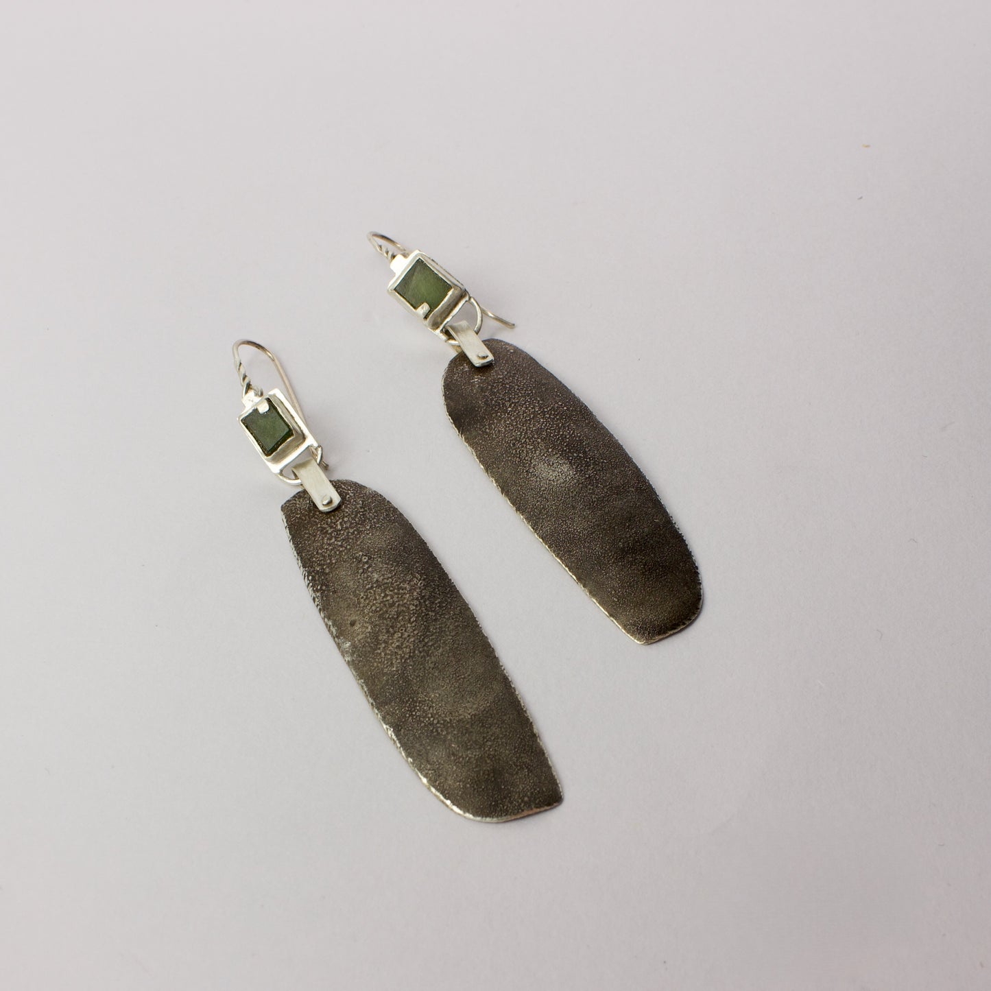 JMR261: Pounamu earrings