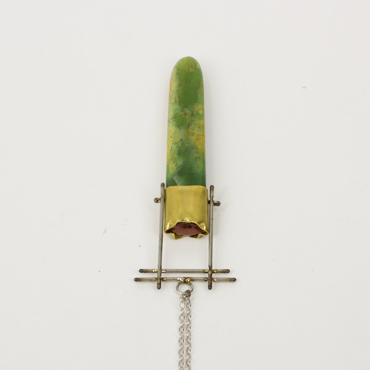 NA186: Long pounamu drop pendant