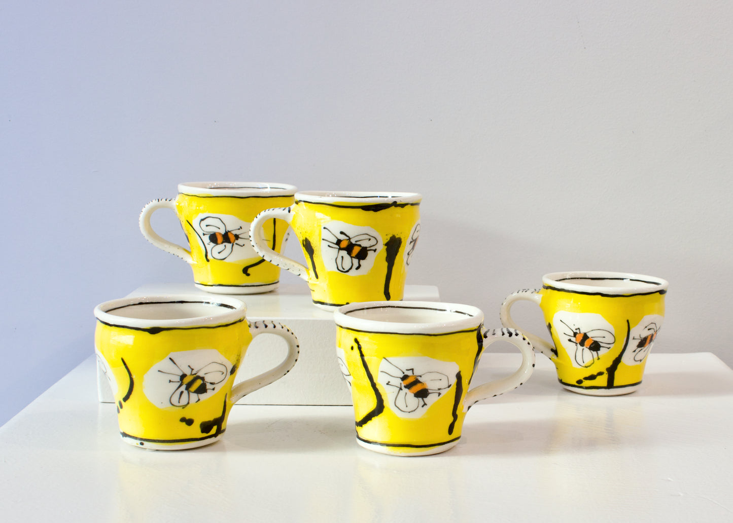 PH: Yellow bee demitasse cups