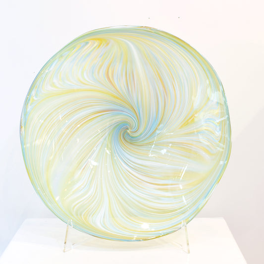 JCU361: Kōtare (kingfisher) feather platter