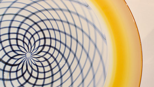 JCU358: Rosa kupenga reticello platter