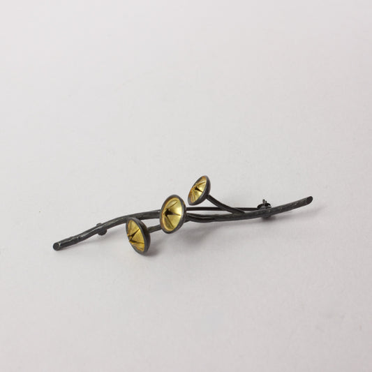 JB91: Manuka pod brooch