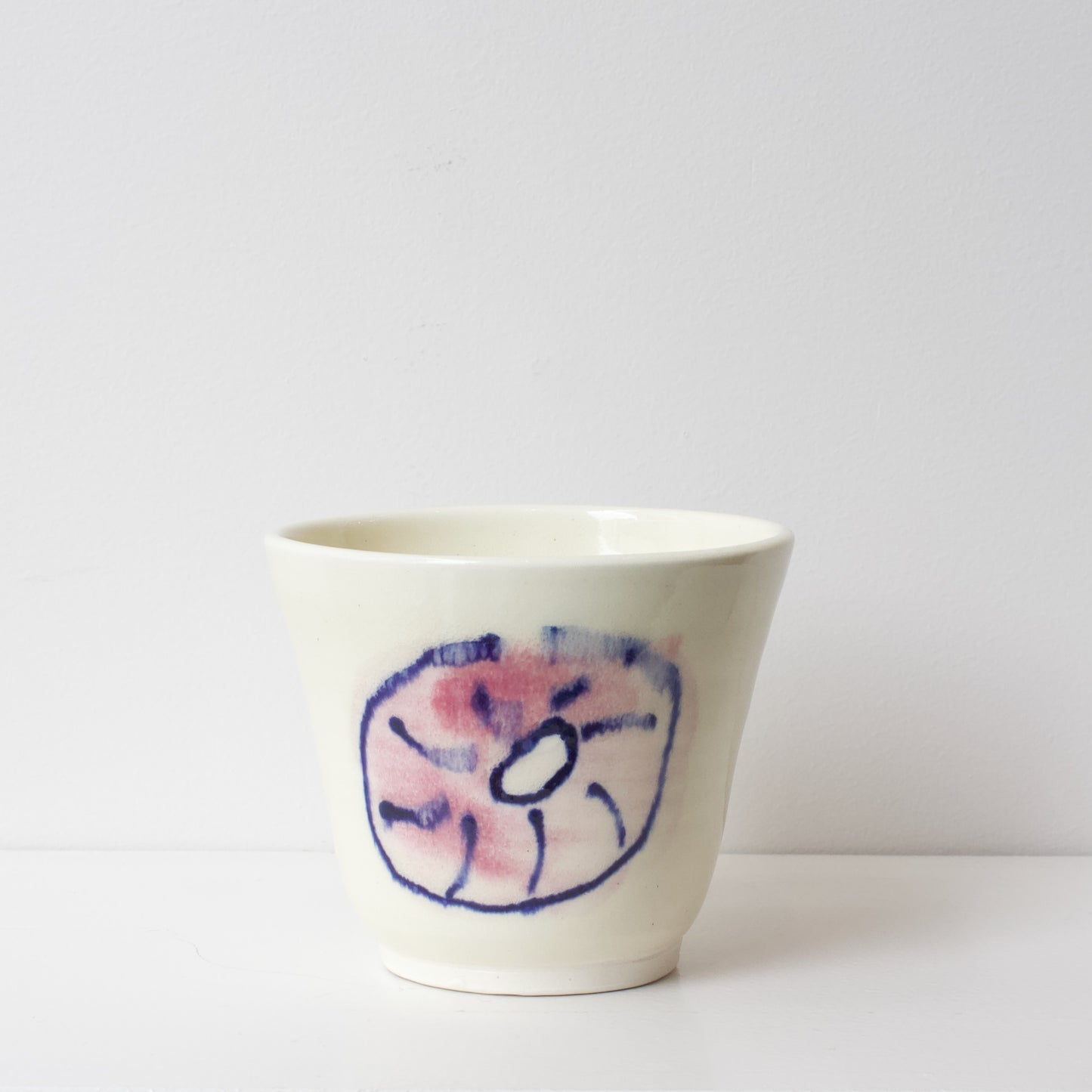 JLA59: Tea Cup - white with hand-drawn image