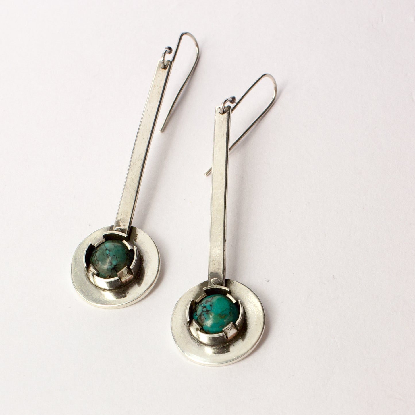 NG106: Turquoise lollipop earrings
