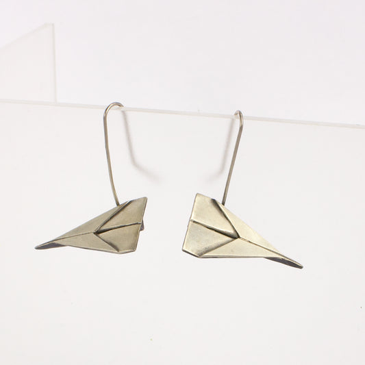 RF67: Paper dart earrings