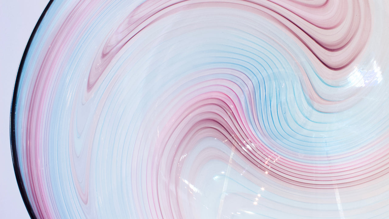 JCU248: Pink and blue roll up platter