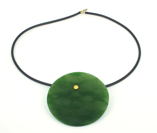 NA57: Round pounamu pendant