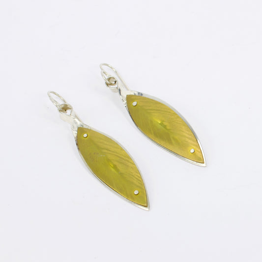 RB76: Laurel leaf earrings