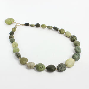 ACT467: Green stone necklace