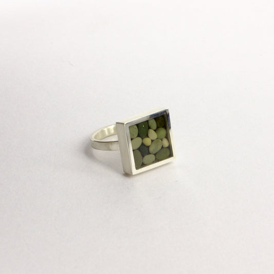 ACT486: Square stone ring