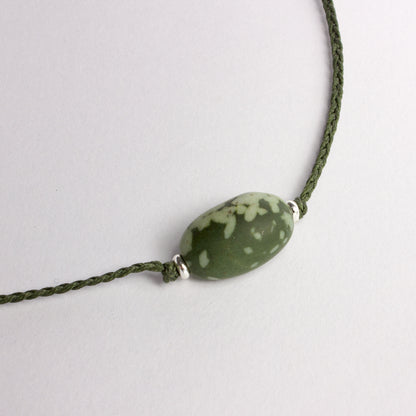 ACT501: Speckled argilite pendant on cord