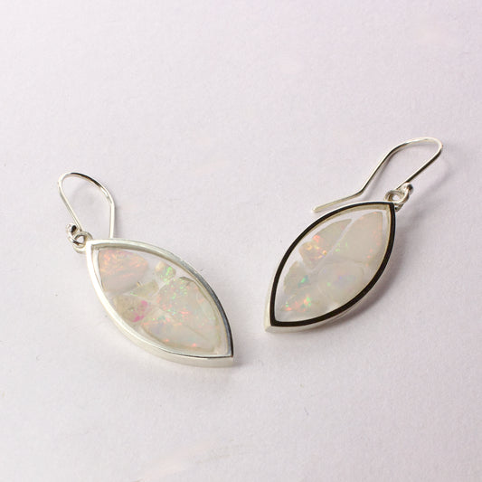 ACT512: Mandorla earrings - opal
