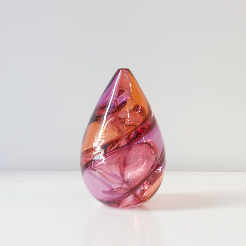 CJ161: Harlequin spirale - pink/peach