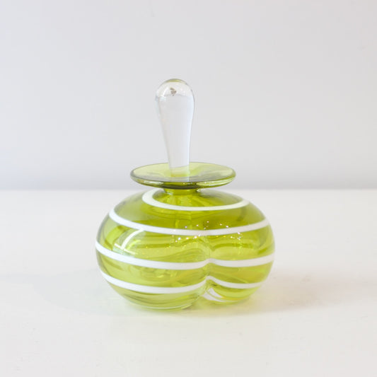 CJ214: "Curves" perfume bottle - green