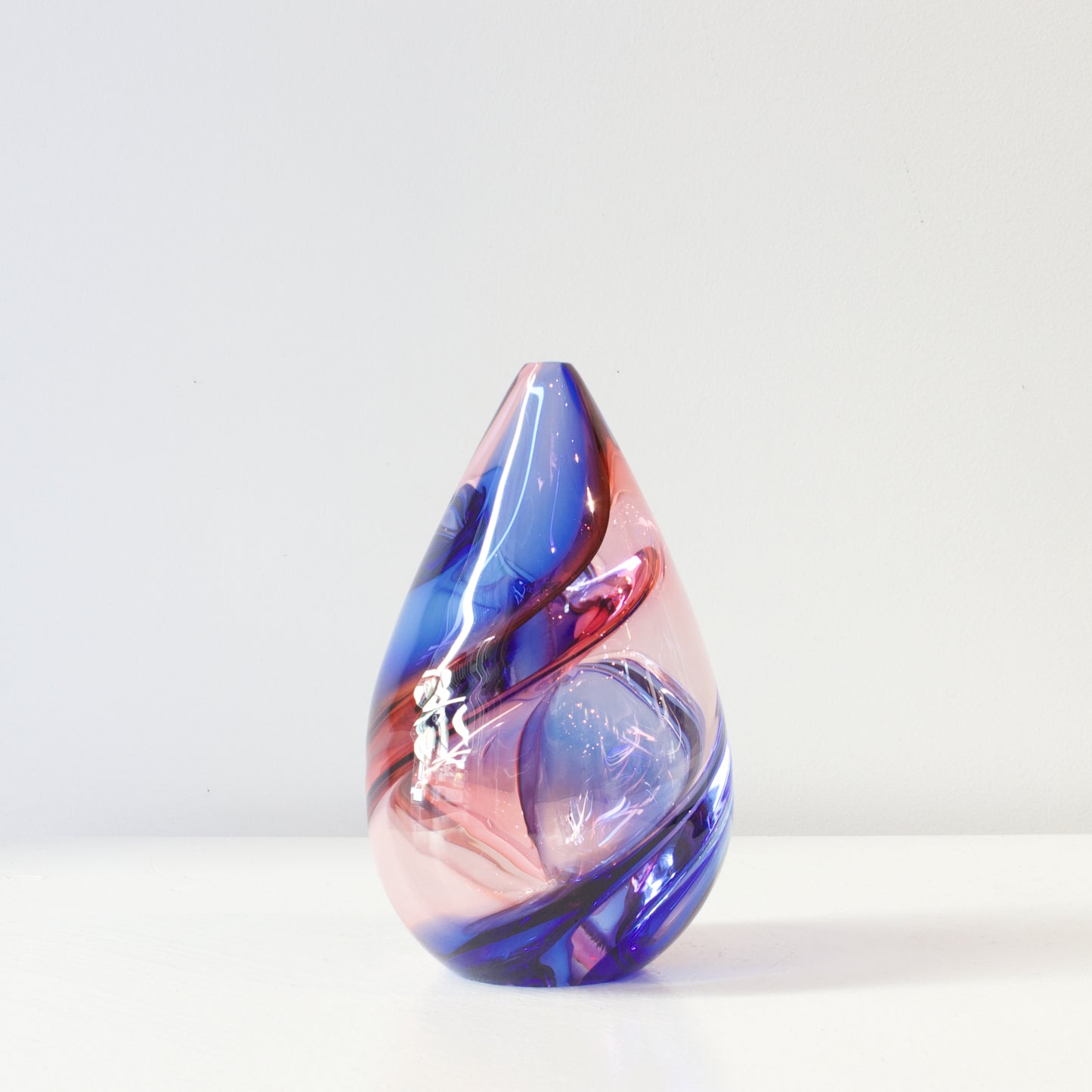 CJ237: Harlequin spirale - cobalt blue/pink