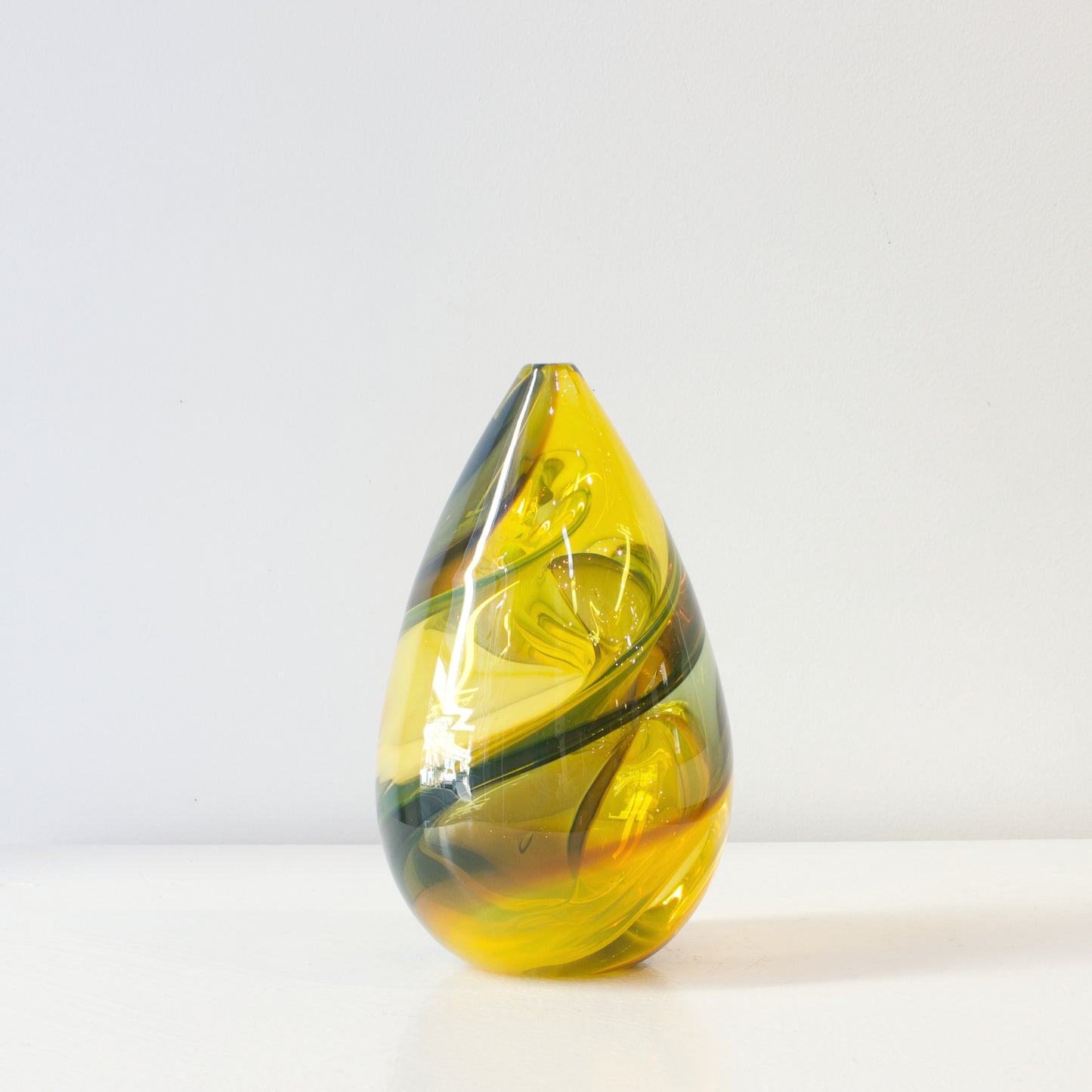 CJ238: Harlequin spirale - yellow/grey