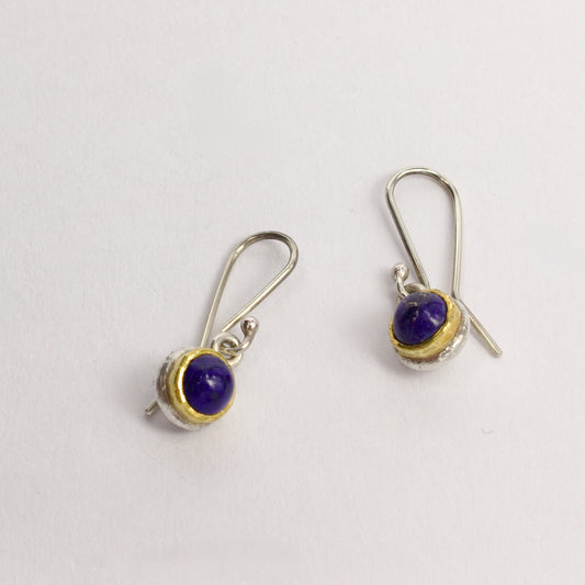 DM204B: Lapis lazuli drop earrings
