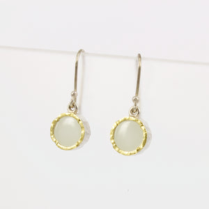 DM208C: White jade earrings