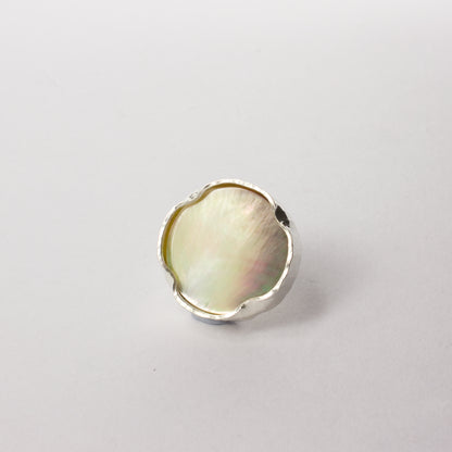 DM421C: Black lipped mother of pearl brooch