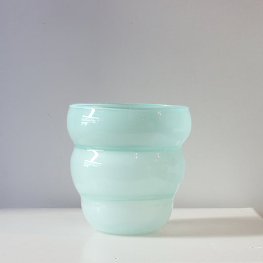 IKF120: Folded vase - pearl blue
