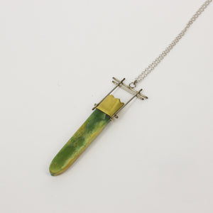 NA186: Long pounamu drop pendant