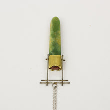 NA186: Long pounamu drop pendant