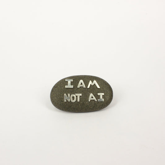 DH279: I AM NOT AI brooch