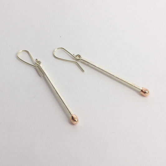 DM: Live matchstick earrings