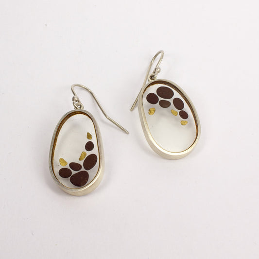 ACT450: Arrow river gold earrings