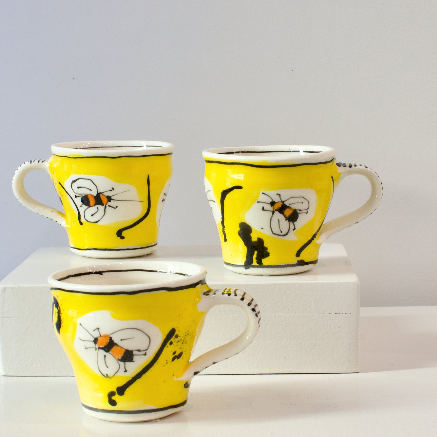 PH: Yellow bee demitasse cups
