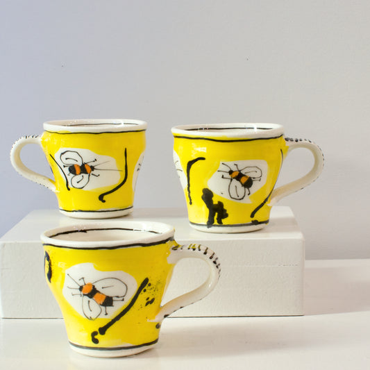 PH: Yellow bee demitasse cups