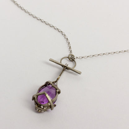 NA188: Amethyst and coral pendant
