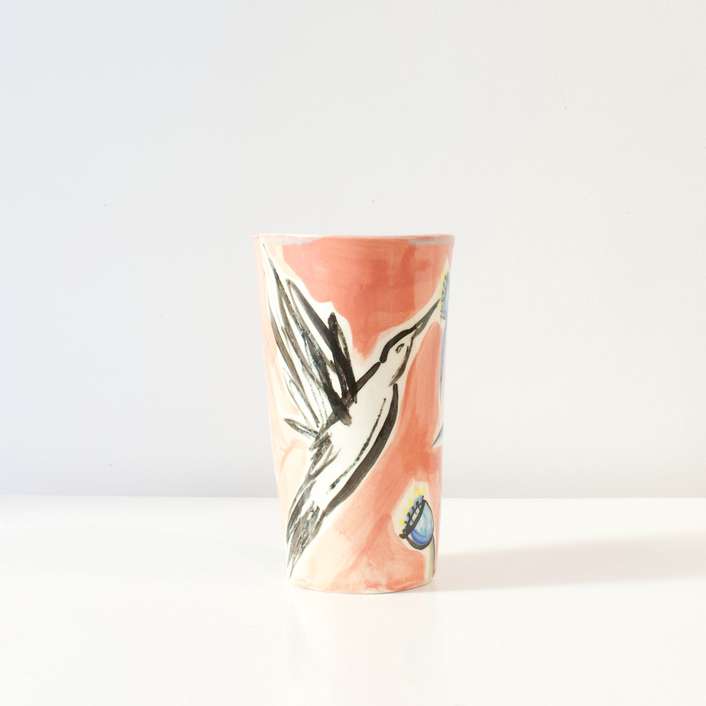 NML193: Bird and flowers vase