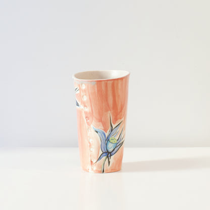 NML193: Bird and flowers vase