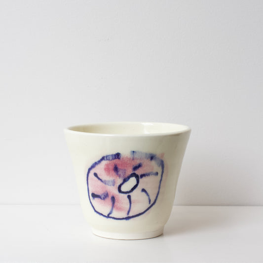 JLA59: Tea Cup - white with hand-drawn image