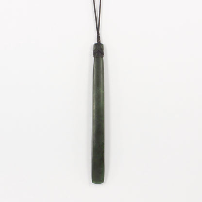 KAJ184: Long pounamu toki pendant