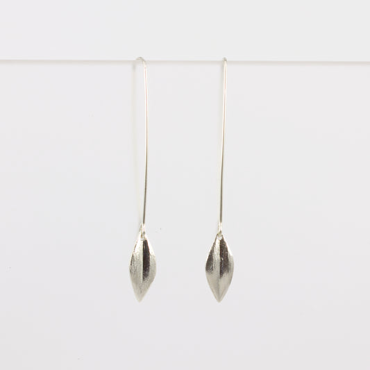 KS139: Leaf earrings - long