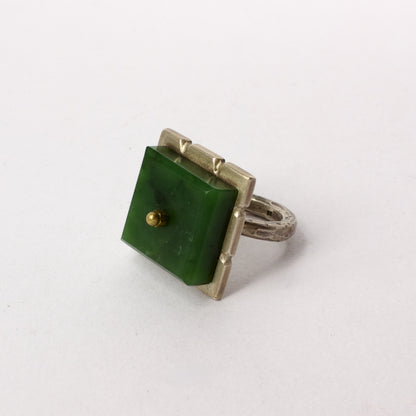 NA43: Square pounamu ring