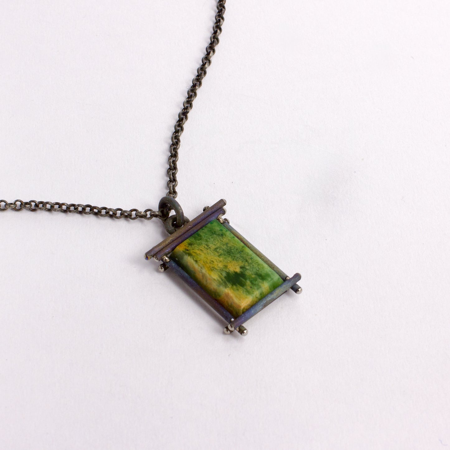 NA99: Marsden jade and titanium pendant