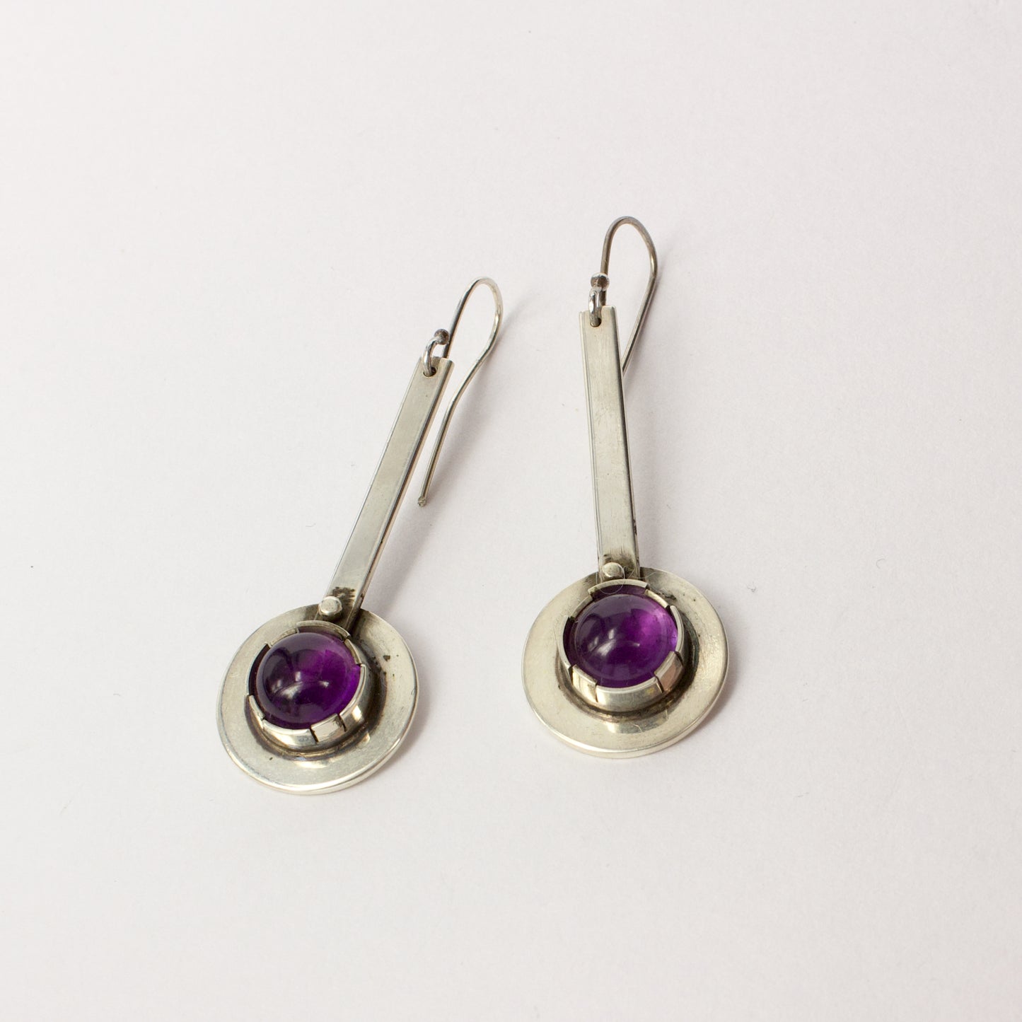 NG94: Amethyst lollipop earrings