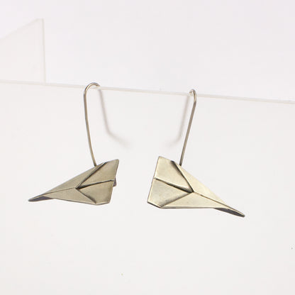 RF67: Paper dart earrings