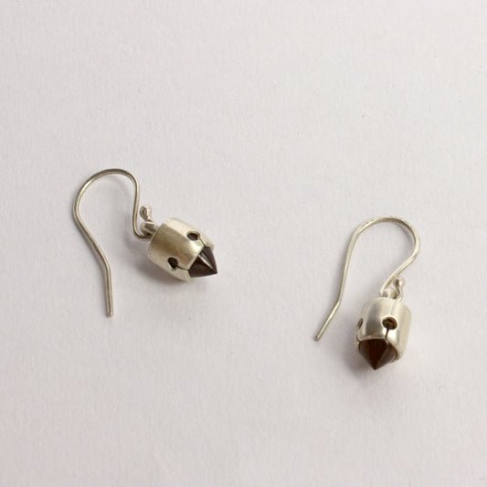RK66: Honey quartz earrings