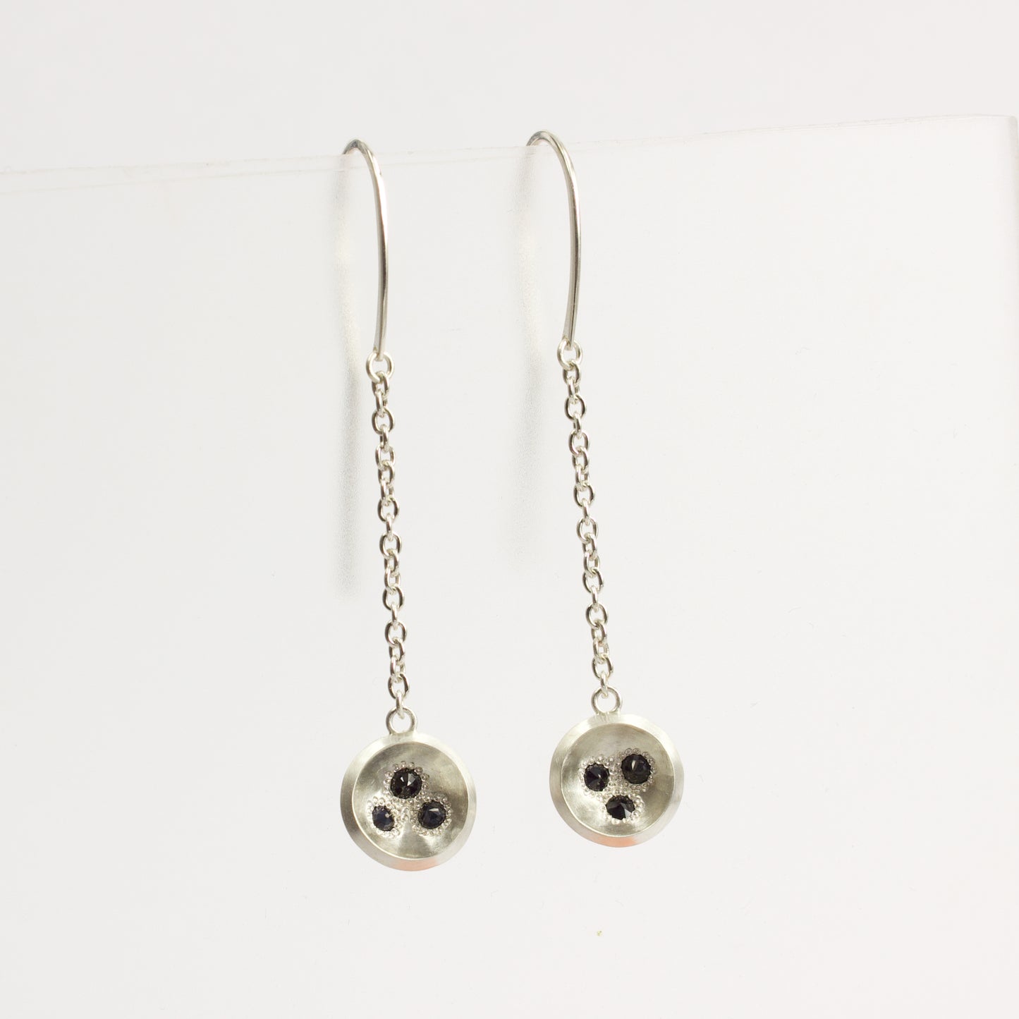 RMO89: Rock pool earrings on chain