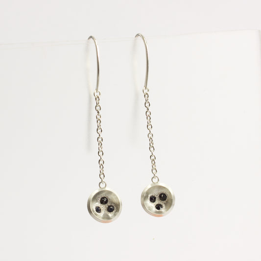 RMO89: Rock pool earrings on chain