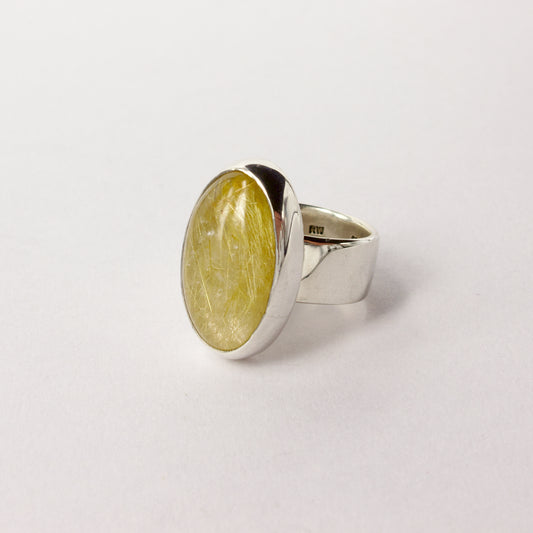 RW82: Rutilated quartz ring