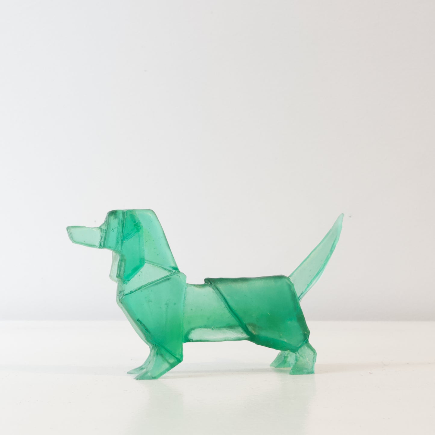 TBA134: Origami schnitzel dog - deep green