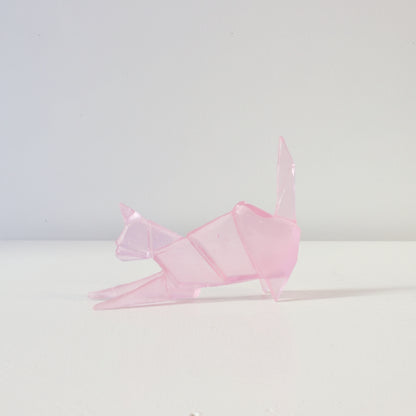TBA143: Origami cat - pink